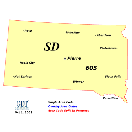 South Dakota State map