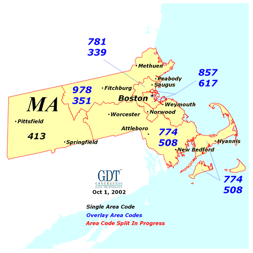 Massachusetts area code